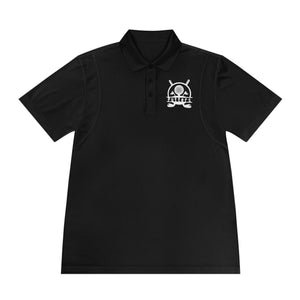 Men's Sport Polo — Small Green Viking Skull Logo Athletic Golf Shirt