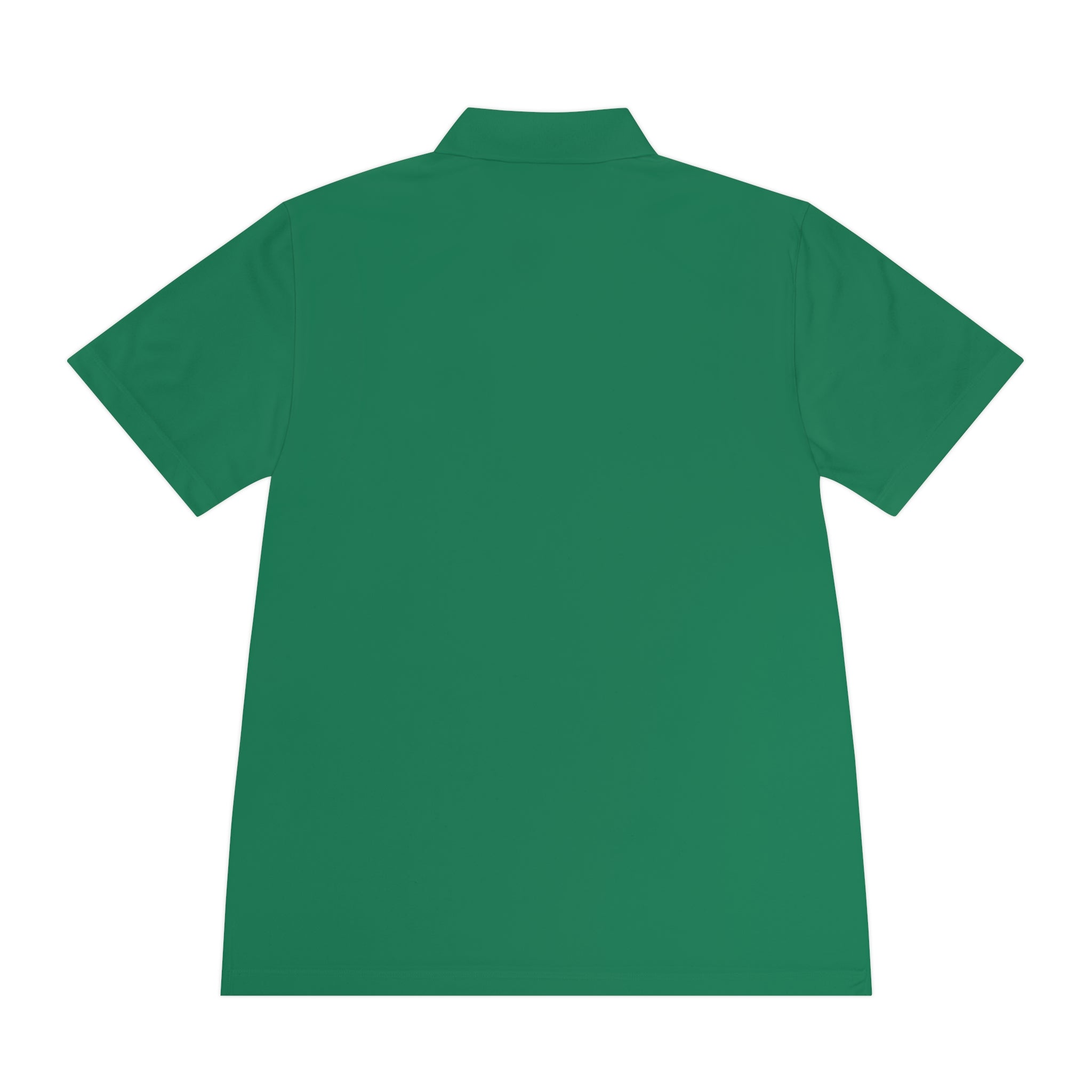 Men's Sport Polo — Small Green Viking Skull Logo Athletic Golf Shirt